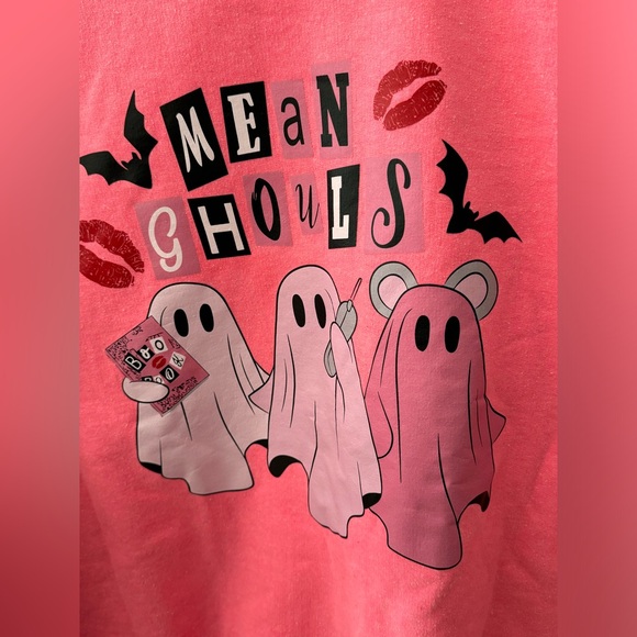2XL Mean Ghouls Hot Pink Crew Neck - Picture 4 of 4